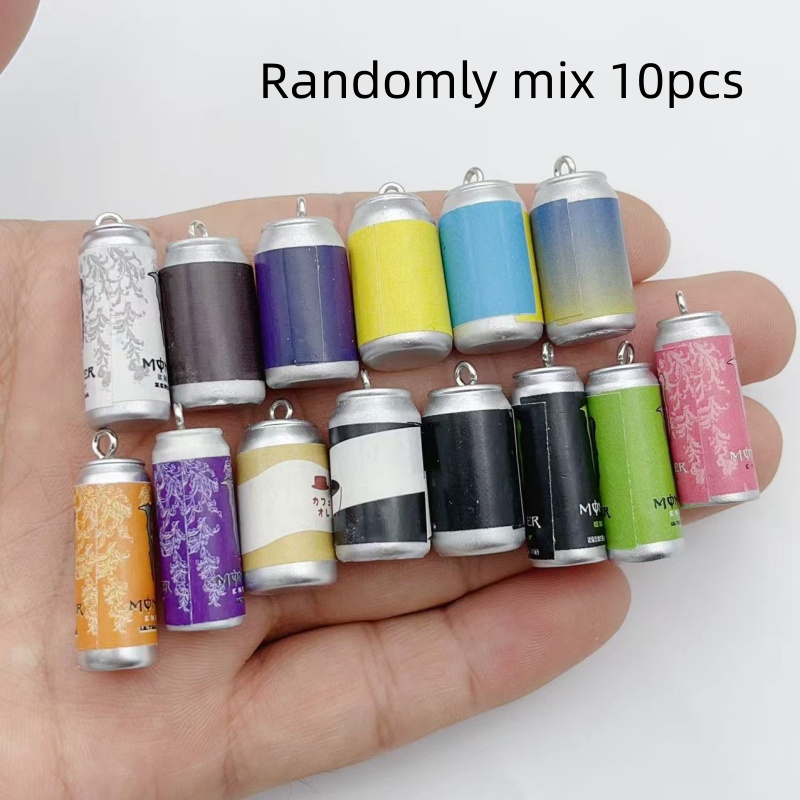 Jewelry Making Jewelry - 10Pcs Mini Simulation Beverage Can Resin