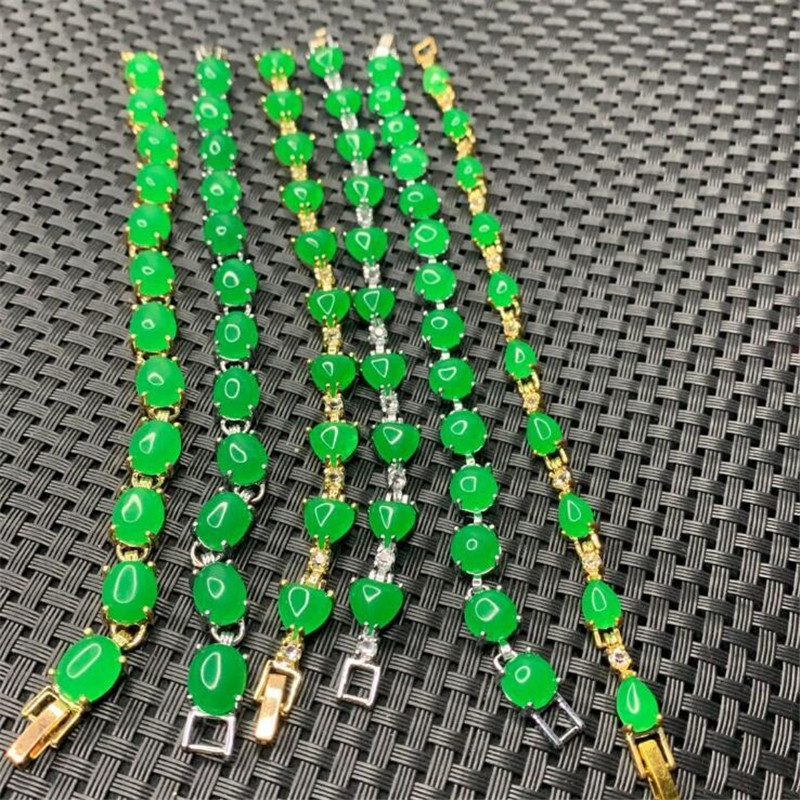 Jewelry Making Singapore - Natural Malay jades Chalcedony Stone Plated