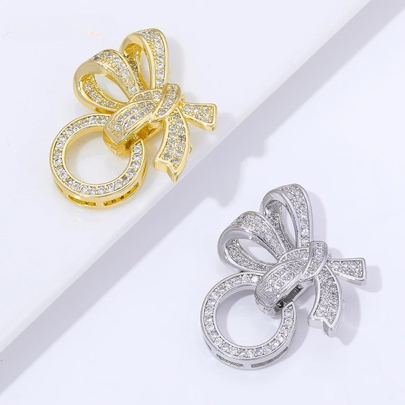 Jewelry Making Ring Tool - 18K Gold Plated Pearl Clasps Connectors