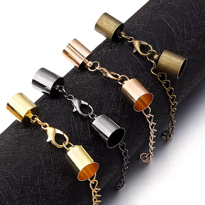 Jewelry Making Class - 10Sets Leather Cord End Caps With
