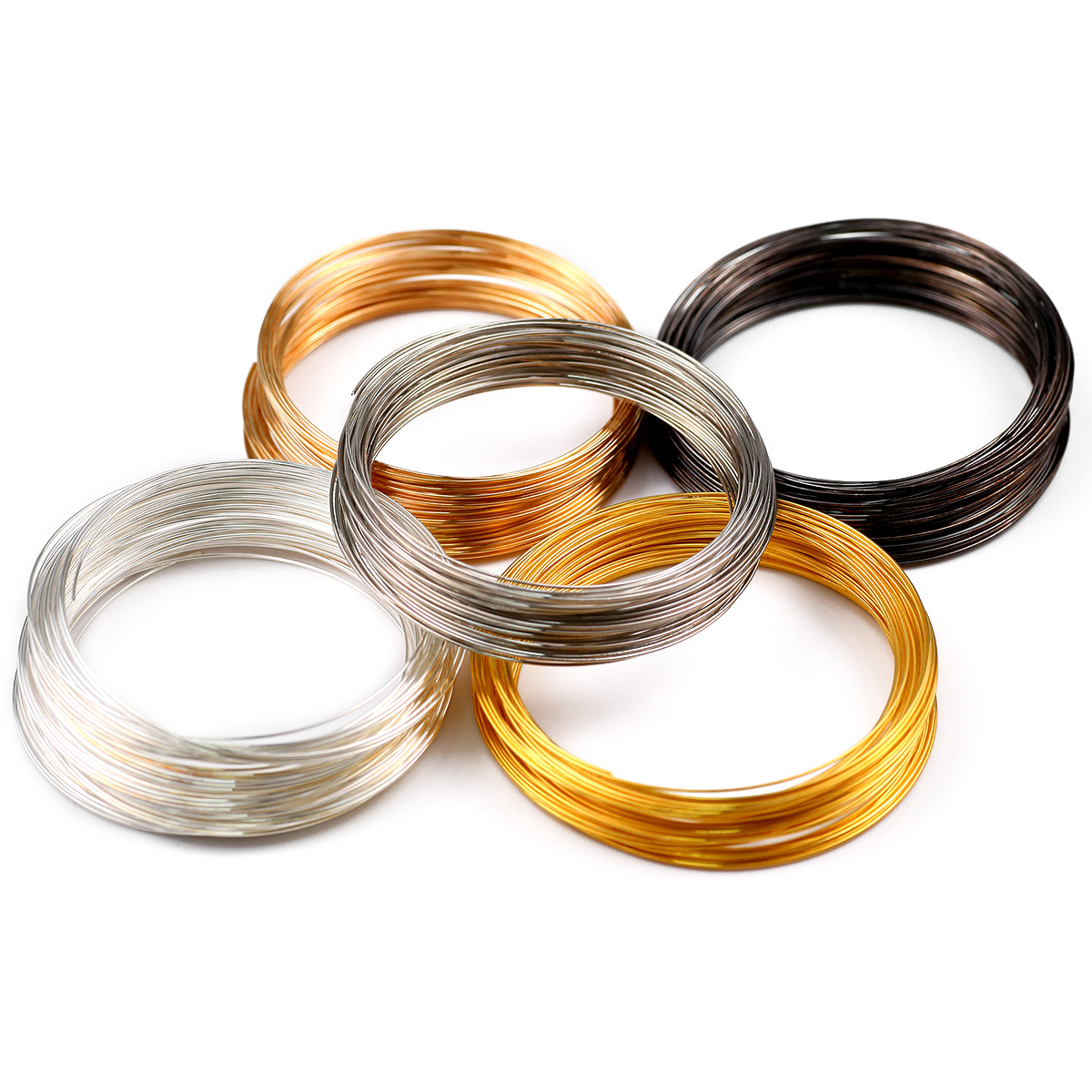 Memory Wire Bracelet - Memory Steel Wire 50Loops/Lot 0.6mm For