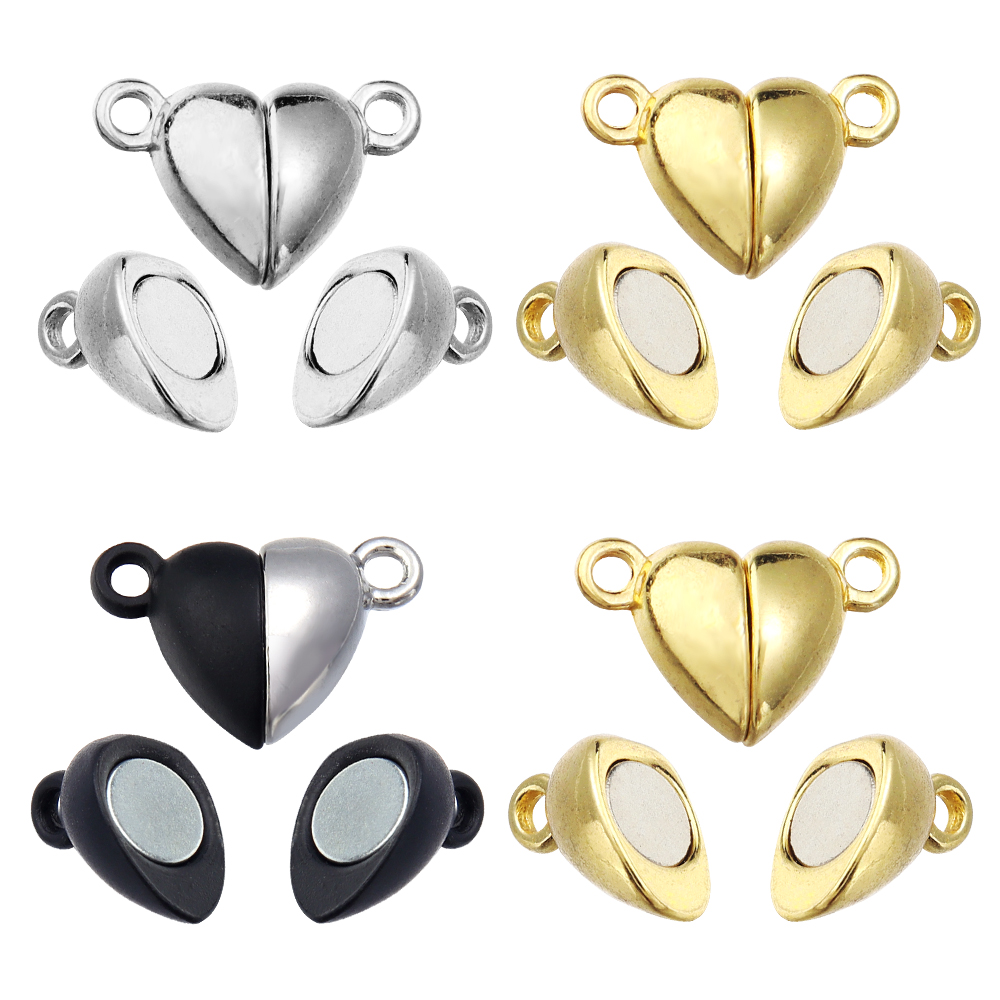 Jewelry Making Class - 5pcs/Lot Alloy Love Heart Shaped Magnetic
