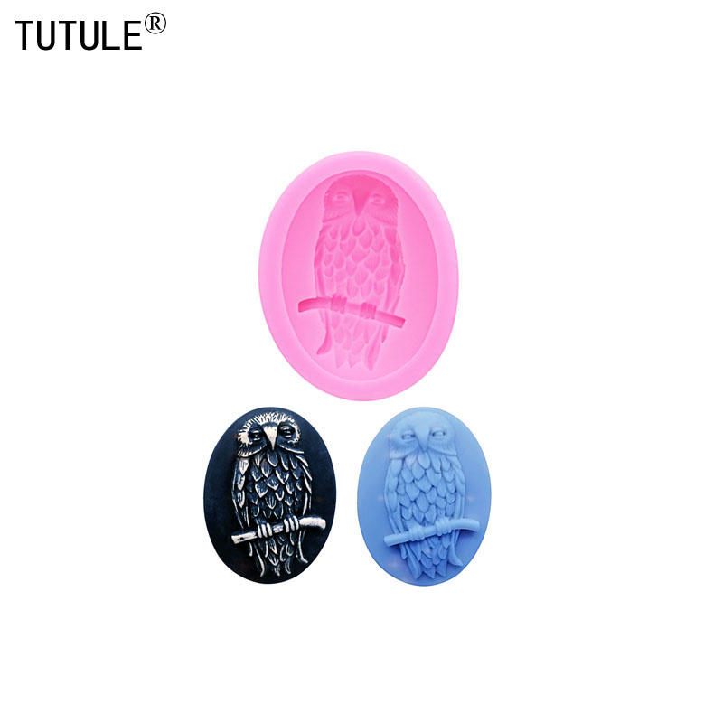 Resin Mold Jewelry - owls resin Clay item of jewelry