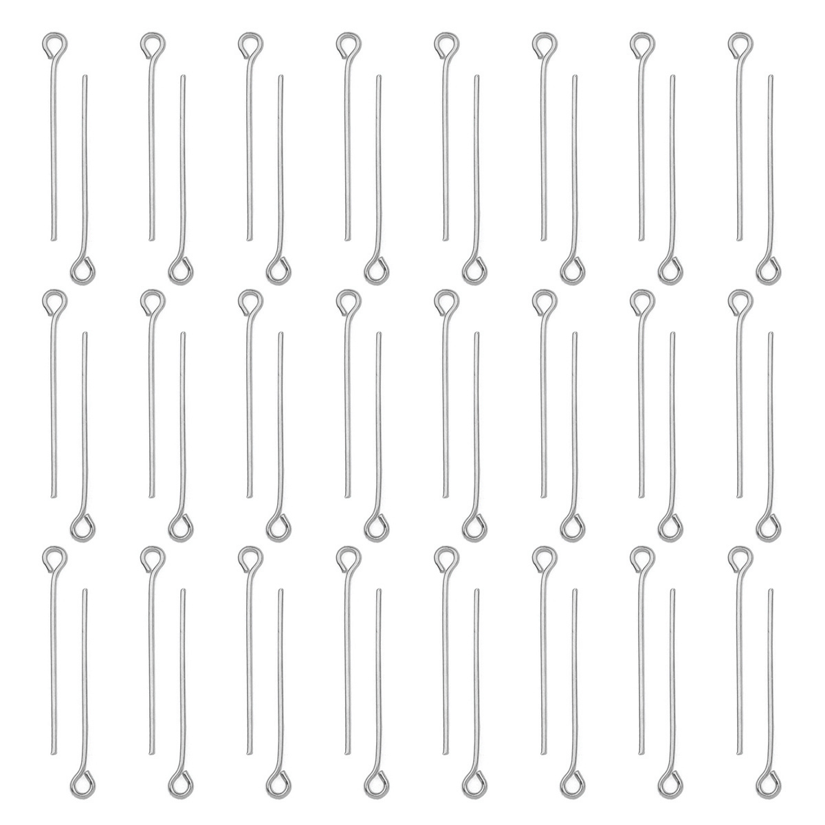 Jewelry Making Eye Pins - 100Pcs/Lot Stainless Steel Eye Pins Diy