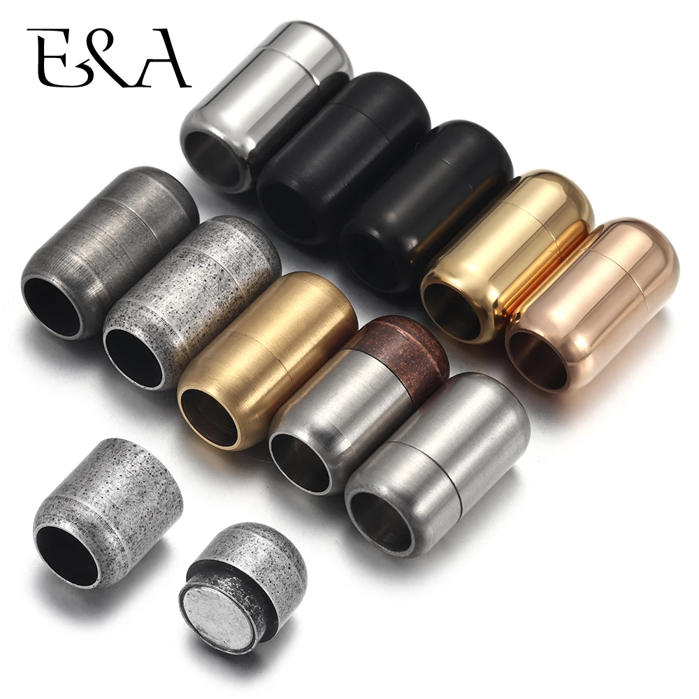 Jewelry Making Class - Stainless Steel 3mm-8mm Round Magnetic Clasps