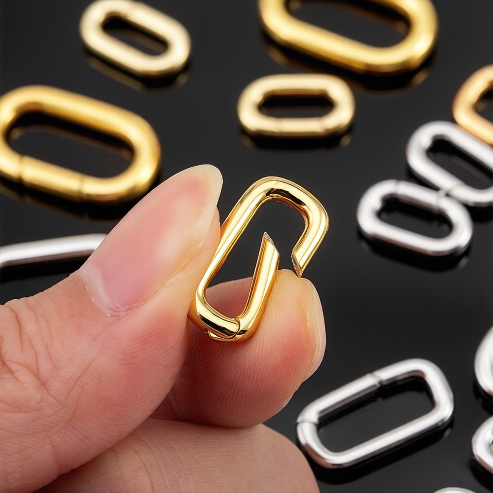 Jewelry Making Class - 2pcs 18K Gold Plated Filled Oval