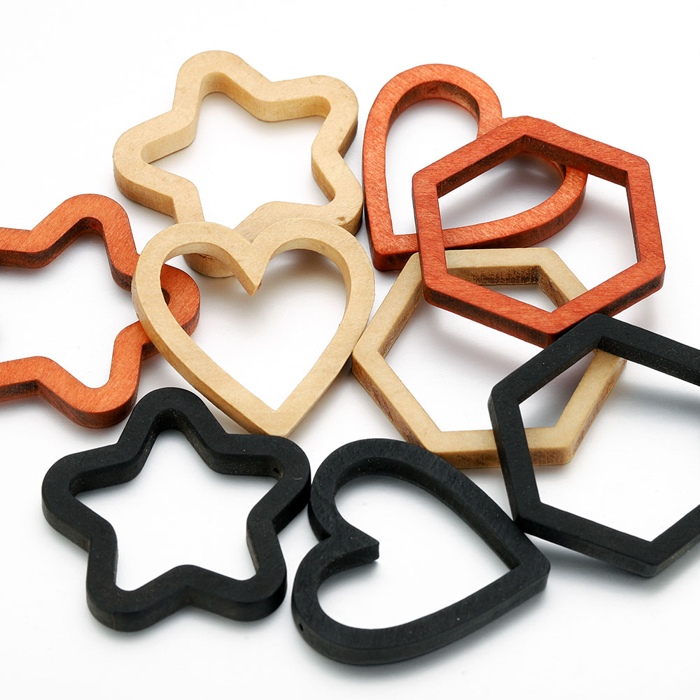 10pcs Wood Heart Square Silico - Resin Mold Jewelry review and price