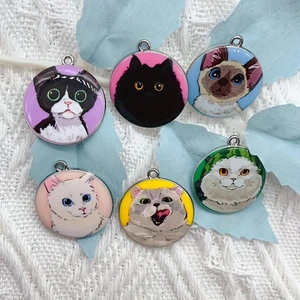 10pcs cartoon animal cat ename - Jewelry Making For Birthday Party review and price