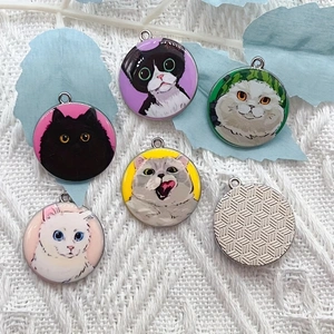 10pcs cartoon animal cat ename - Jewelry Making For Birthday Party review and price