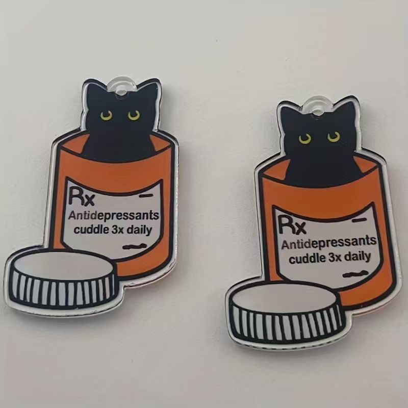 10pcs acrylic medicine cat pen - Jewelry Making For Birthday Party review and price