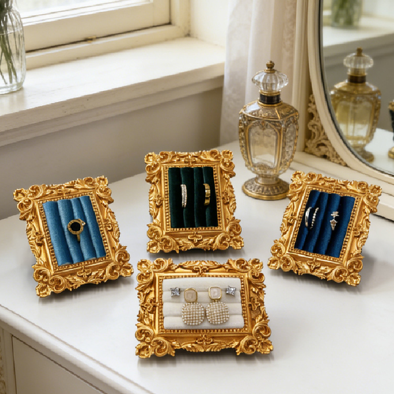Vintage Picture Frame Ring Dis - Jewelry Making Organizer review and price