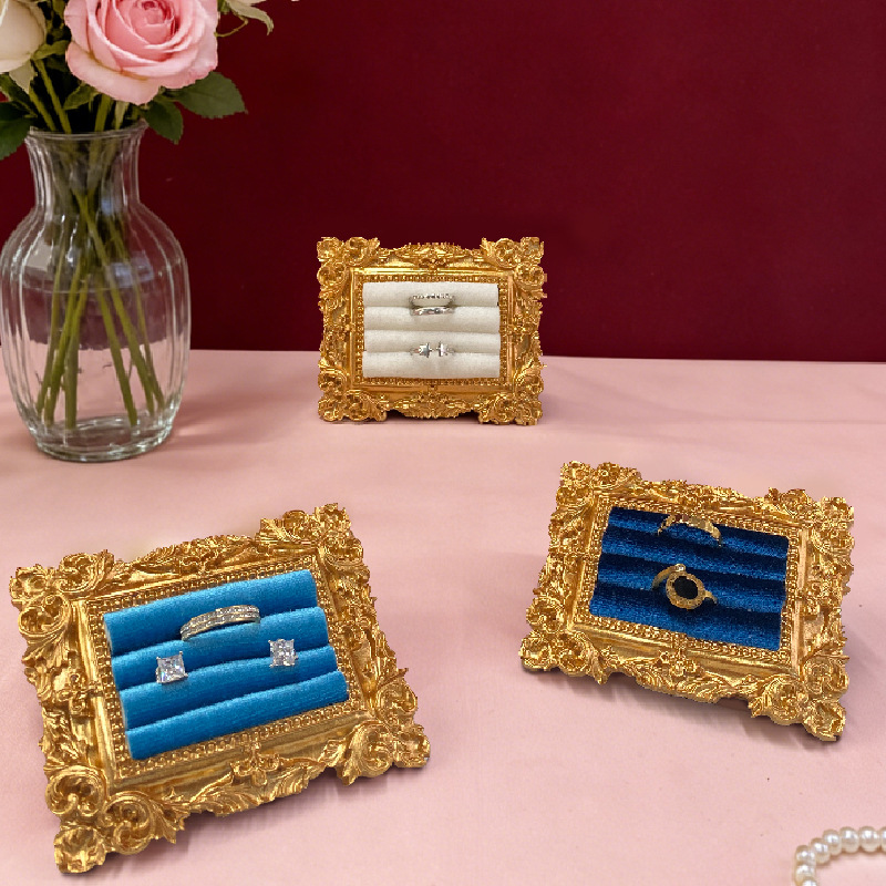Vintage Picture Frame Ring Dis - Jewelry Making Organizer review and price