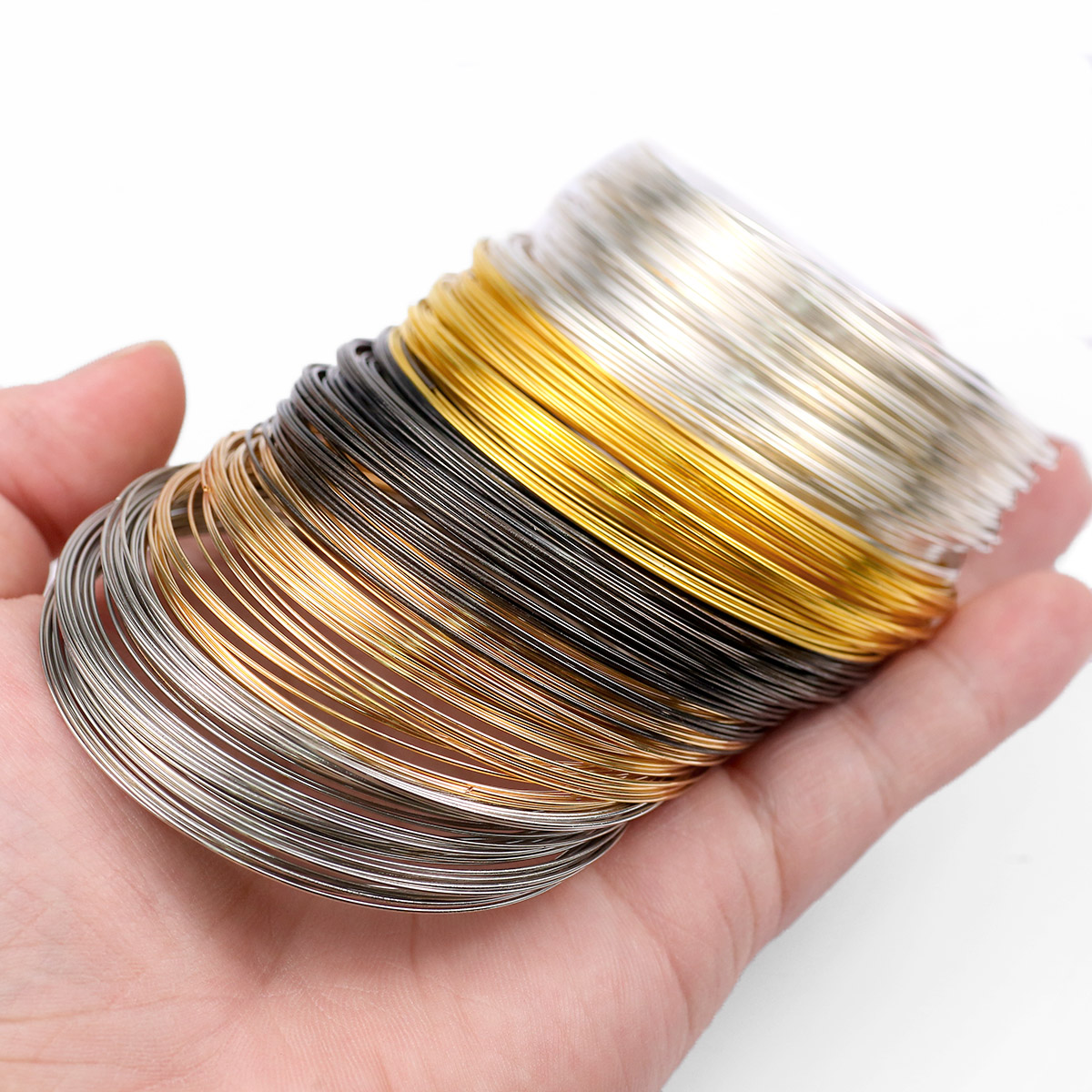 50Loops/Lot 0.6mm Memory Steel - Memory Wire Bracelet review and price