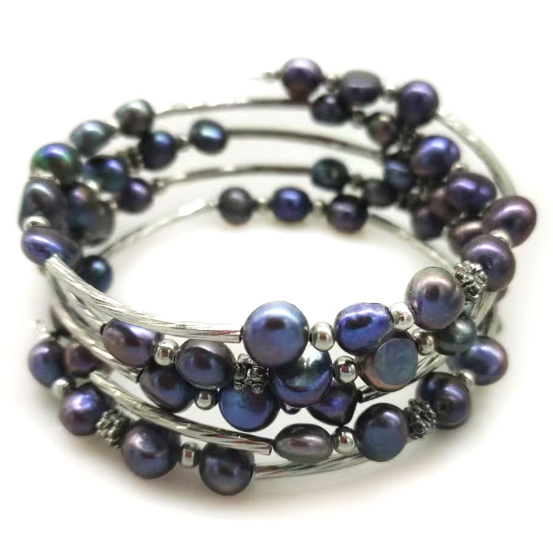 33 inches 7-8mm Rainbow Natura - Memory Wire Bracelet review and price