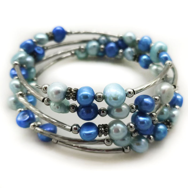 33 inches 7-8mm Rainbow Natura - Memory Wire Bracelet review and price