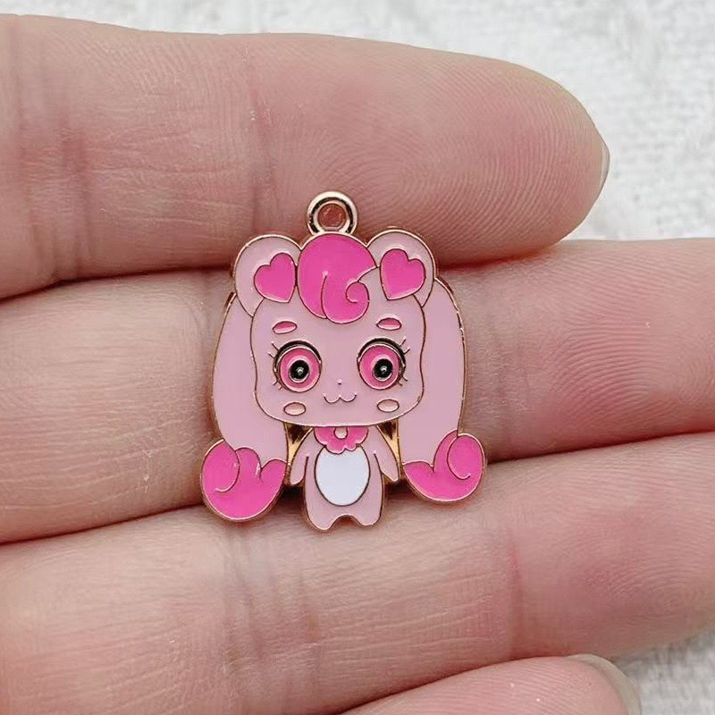 10pcs Cartoon Cute Drip Oil Al - Jewelry Making Jewelry review and price
