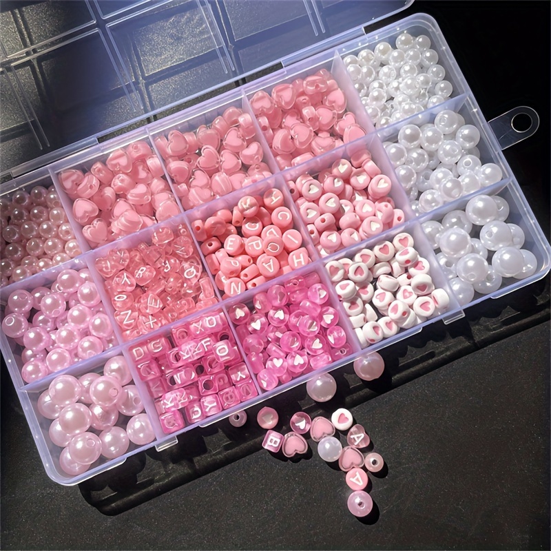 10-piece pink alphabet box, ac - Jewelry Making Organizer review and price