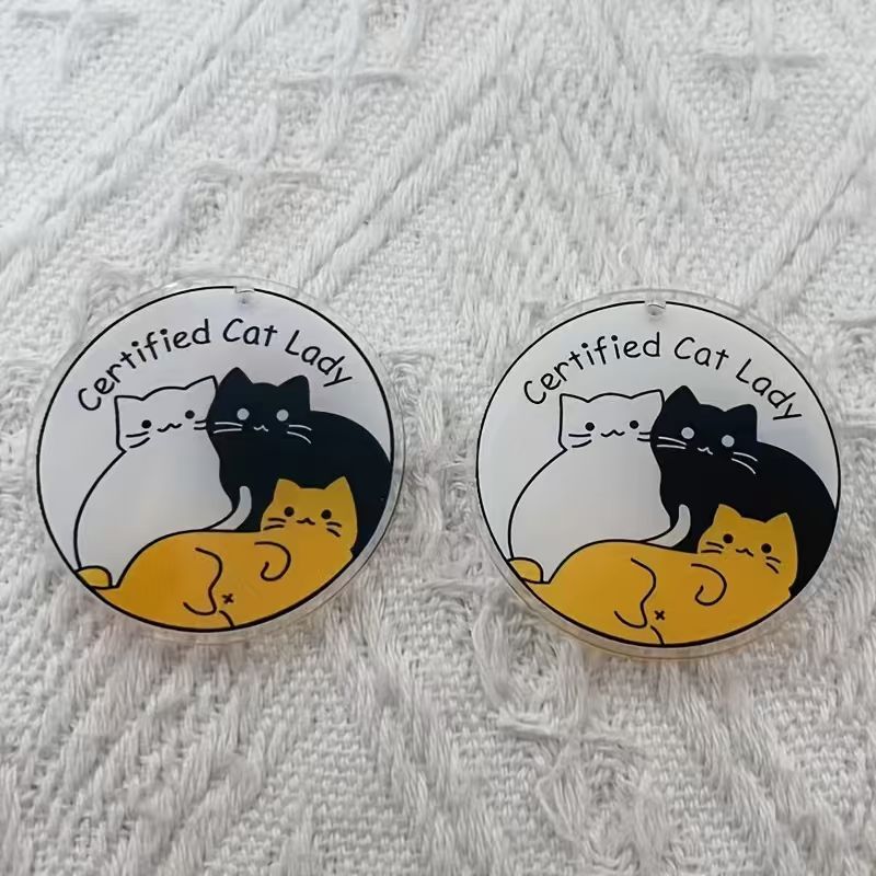10pcs acrylic cute cat pendant - Jewelry Making For Birthday Party review and price