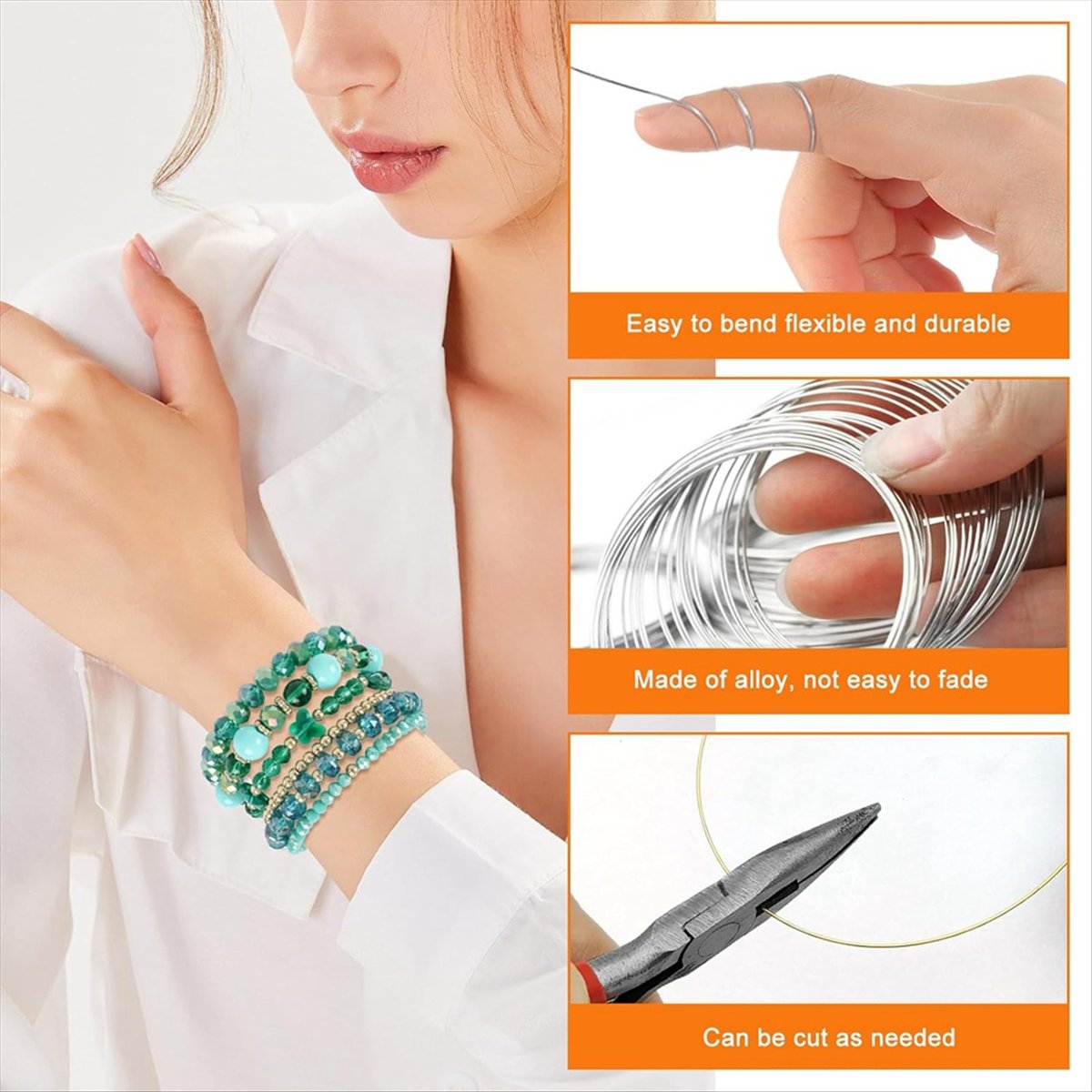 ABJS Memory Beading Wire Jewel - Memory Wire Bracelet review and price