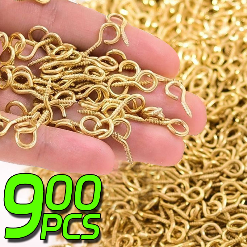 8/10mm Mini Screw Eye Pins Met - Jewelry Making Eye Pins review and price