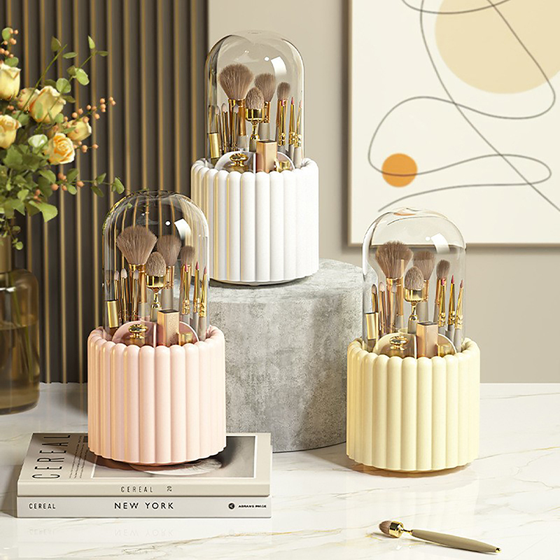 360° Rotating Makeup Brushes H - Jewelry Making Organizer review and price
