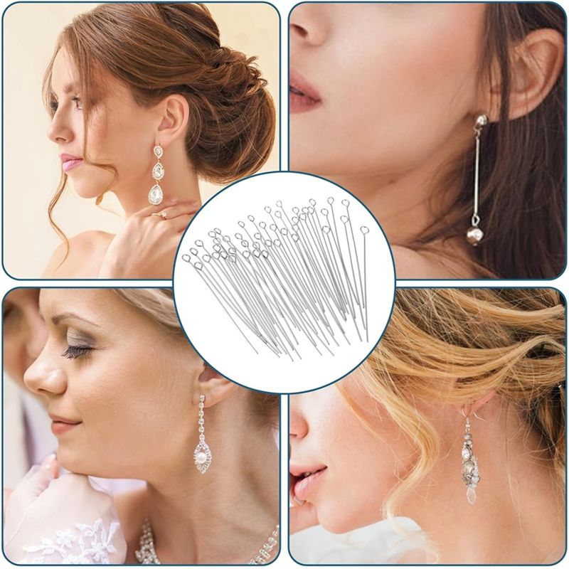A01F-Hot 300 Pcs 1.6 Inch 304  - Jewelry Making Eye Pins review and price