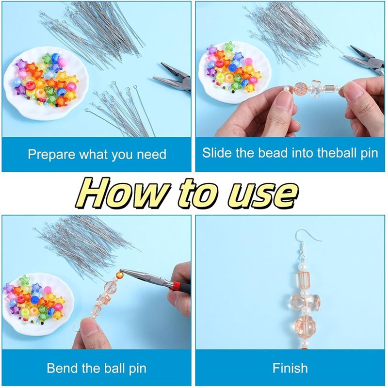 A01F-Hot 300 Pcs 1.6 Inch 304  - Jewelry Making Eye Pins review and price