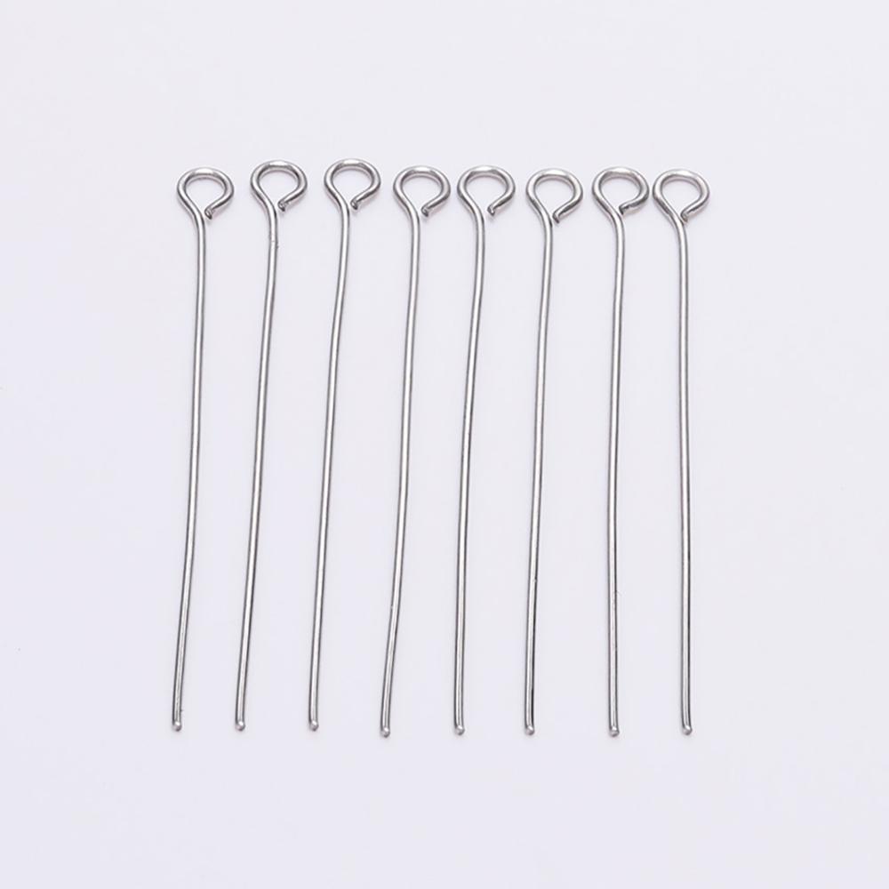 100pcs 20 25 30 35 40 45 50 mm - Jewelry Making Eye Pins review and price