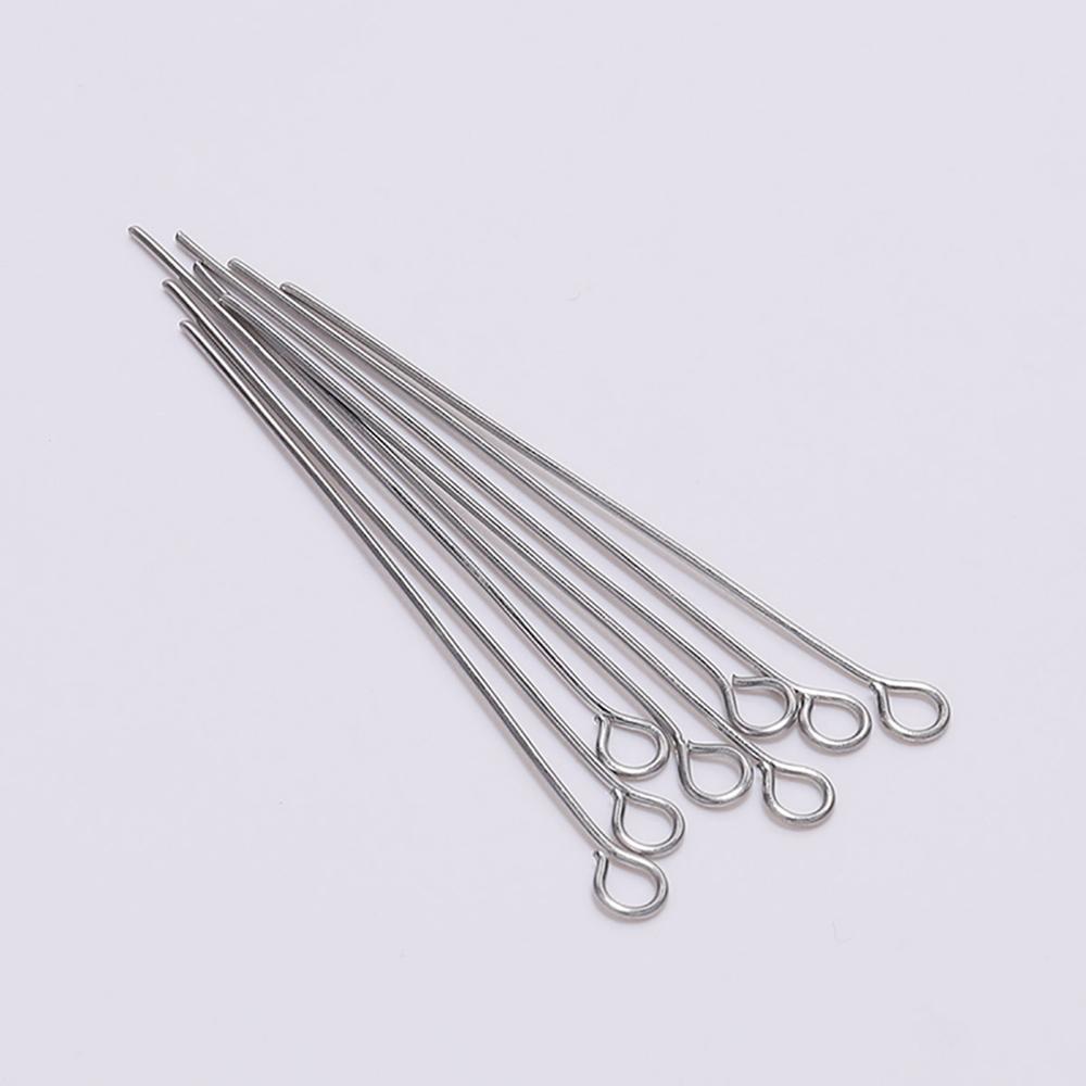100pcs 20 25 30 35 40 45 50 mm - Jewelry Making Eye Pins review and price