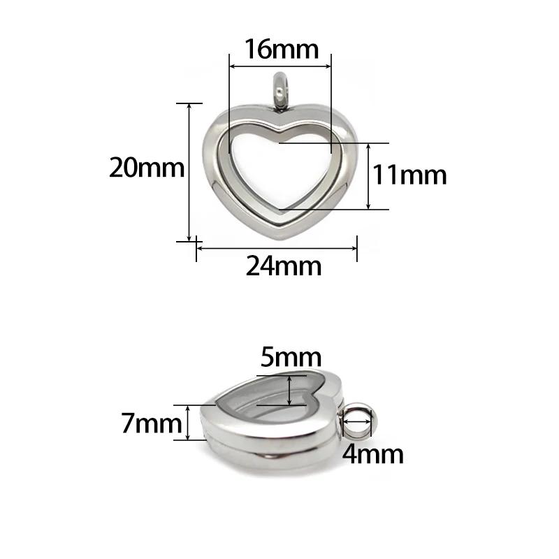 24mm 30mm heart Floating Locke - Jewelry Making For Birthday Party review and price
