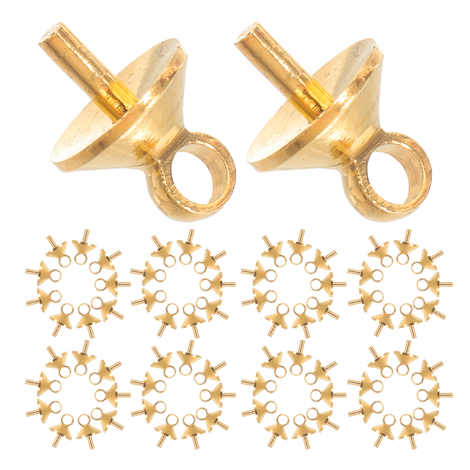 100Pcs Copper Half-Drilled Eye - Jewelry Making Eye Pins review and price