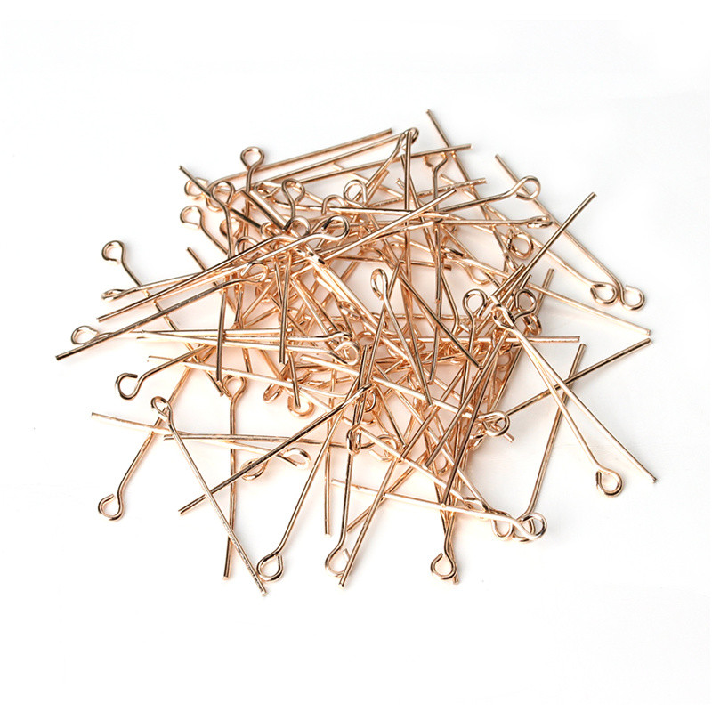 200pcs/lot 50mm Rose Gold Colo - Jewelry Making Eye Pins review and price