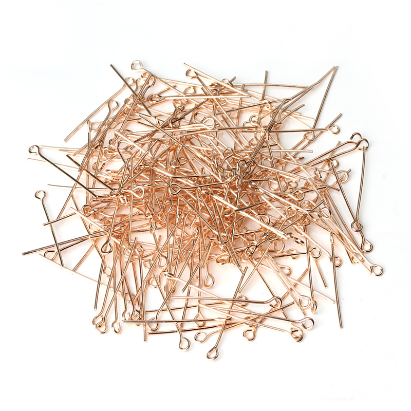 200pcs/lot 50mm Rose Gold Colo - Jewelry Making Eye Pins review and price