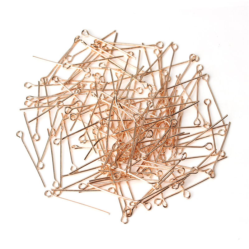 200pcs/lot 50mm Rose Gold Colo - Jewelry Making Eye Pins review and price
