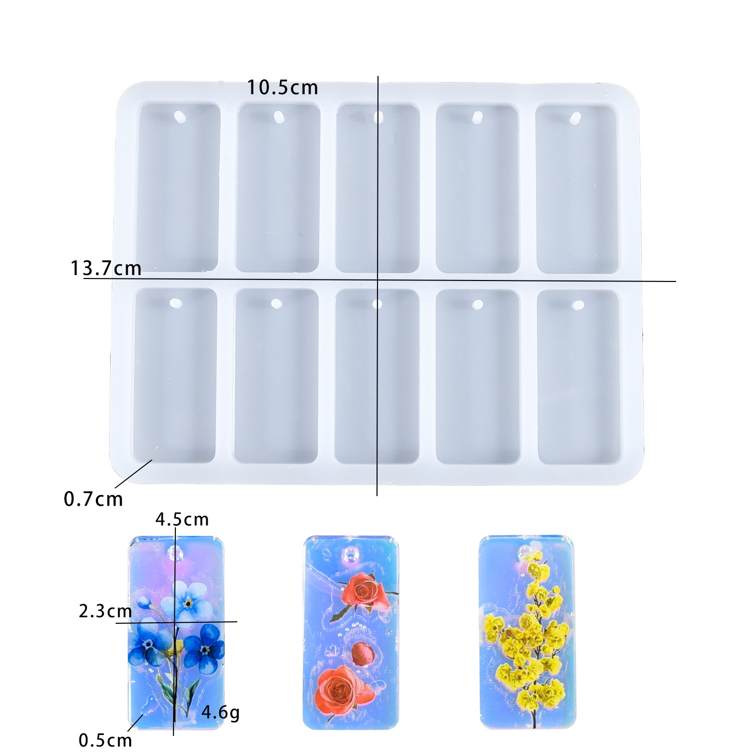 DIY epoxy resin mold 10-connec - Resin Mold Jewelry review and price