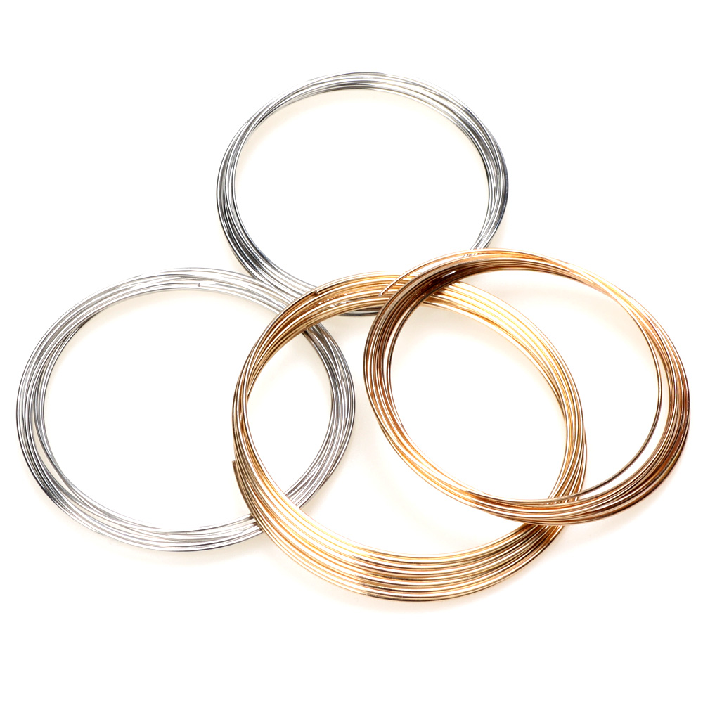 0.8MM 55/60MM Rhodium/KC Gold  - Memory Wire Bracelet review and price
