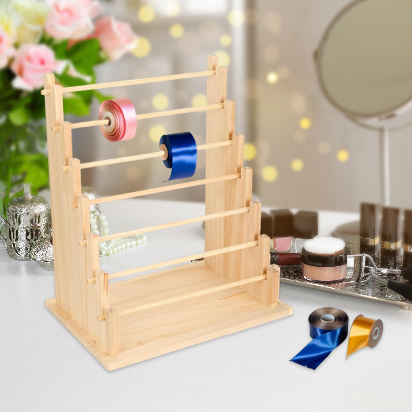 Wooden Ribbon Organizer Rack S - Jewelry Making Organizer review and price