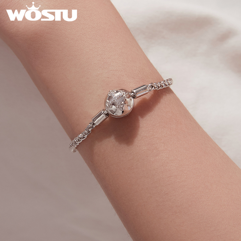 WOSTU Platinum Plated Sparklin - Jewelry Making Singapore review and price