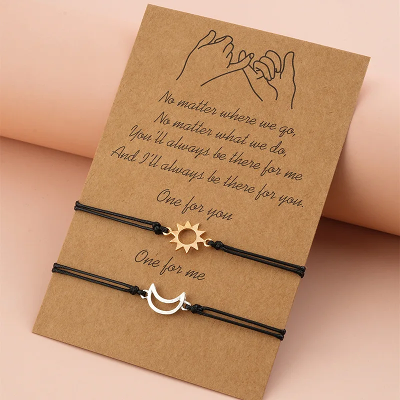 Simple Sun and Moon Alloy Wax  - Memory Wire Bracelet review and price