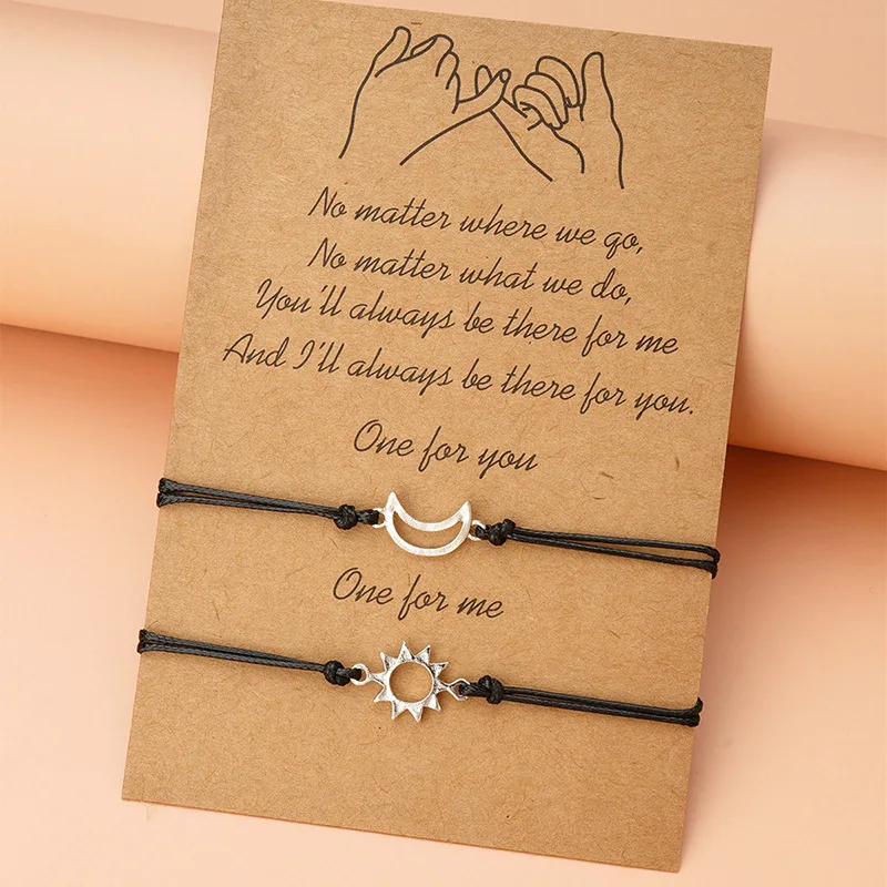 Simple Sun and Moon Alloy Wax  - Memory Wire Bracelet review and price