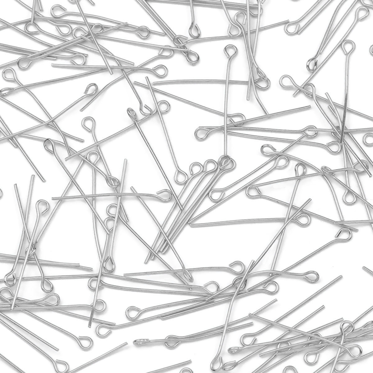 100Pcs/Lot Stainless Steel Eye - Jewelry Making Eye Pins review and price