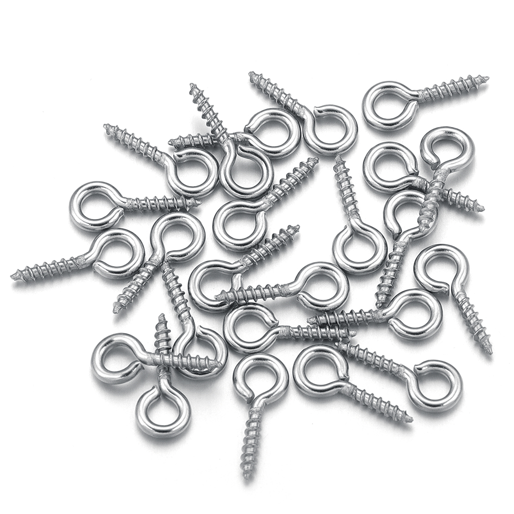 100pcs/lot Stainless Steel Min - Jewelry Making Eye Pins review and price