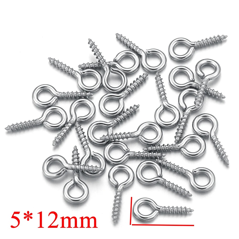 100pcs/lot Stainless Steel Min - Jewelry Making Eye Pins review and price