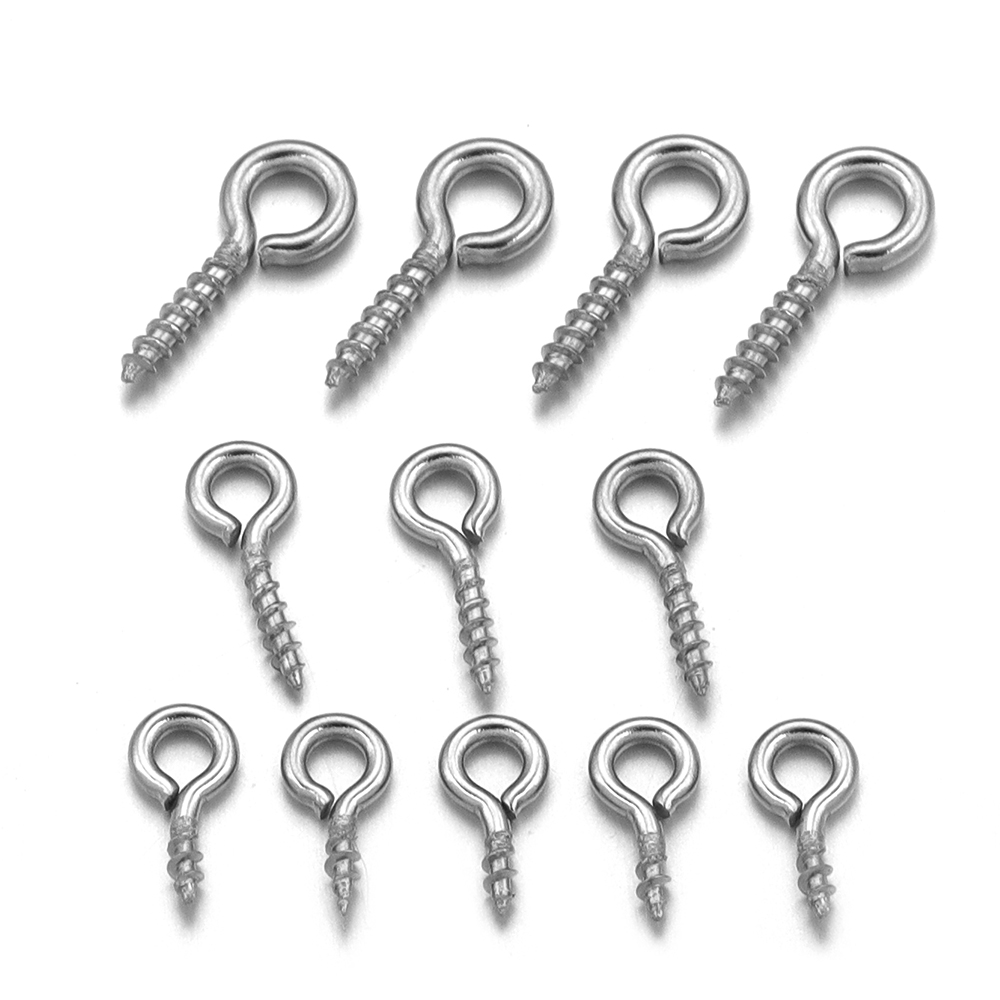 100pcs/lot Stainless Steel Min - Jewelry Making Eye Pins review and price