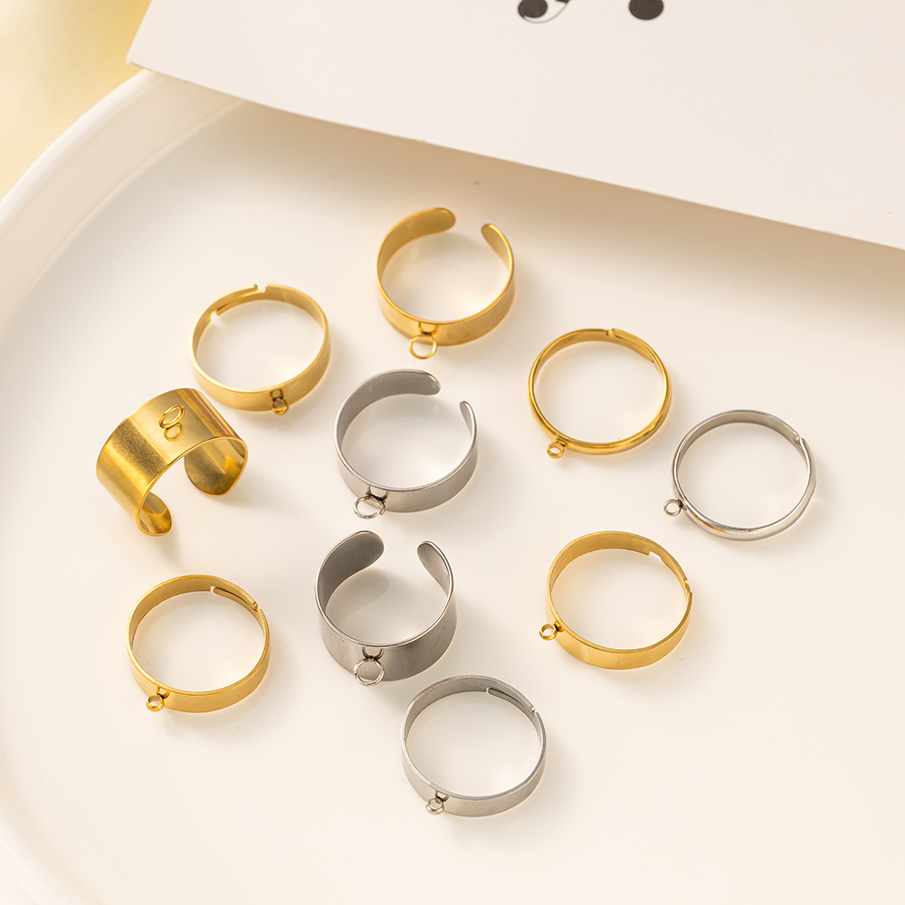 5pcs/Lot Stainless Steel Gold  - Jewelry Making Ring Tool review and price