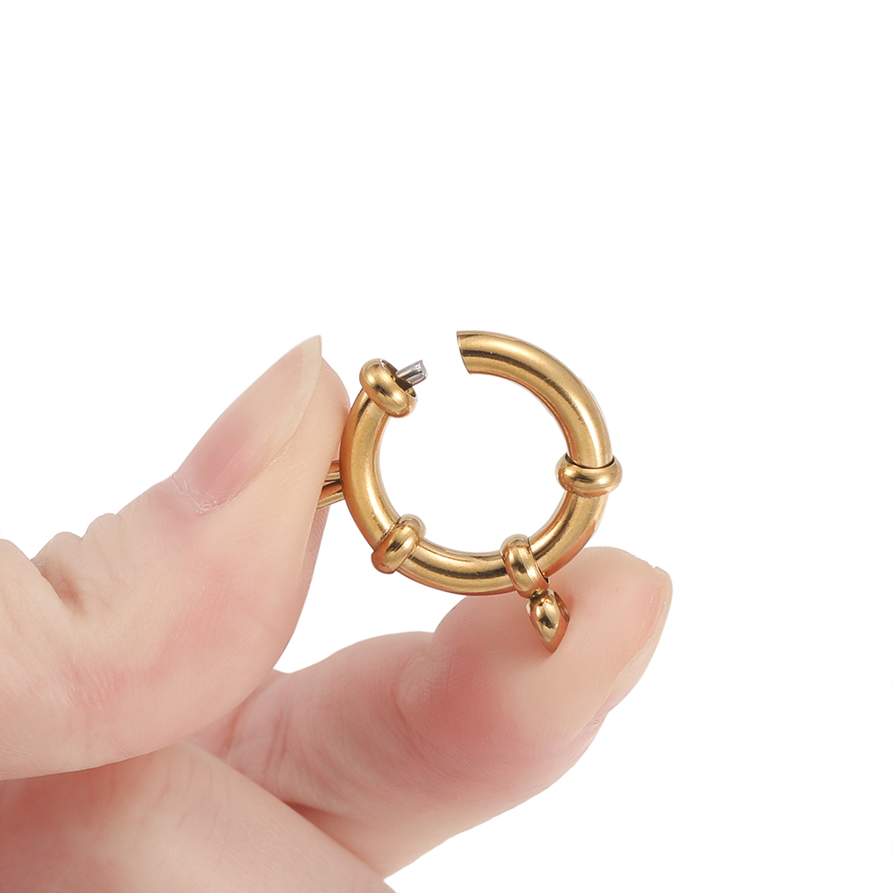2pcs Stainless Steel Round Spr - Jewelry Making Class review and price