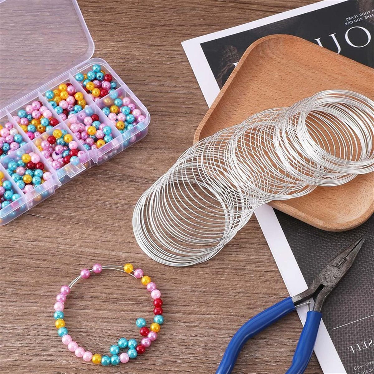 A008 100 Loop Jewelry Wire, Me - Memory Wire Bracelet review and price