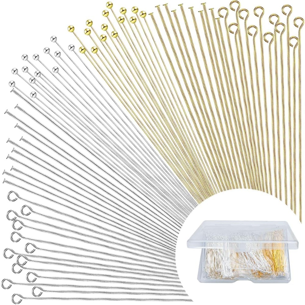 600pcs Flat Head Eye Bead Pins - Jewelry Making Eye Pins review and price