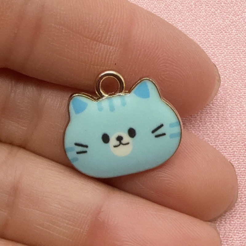 12pcs Printed Cat Head Alloy D - Jewelry Making For Birthday Party review and price