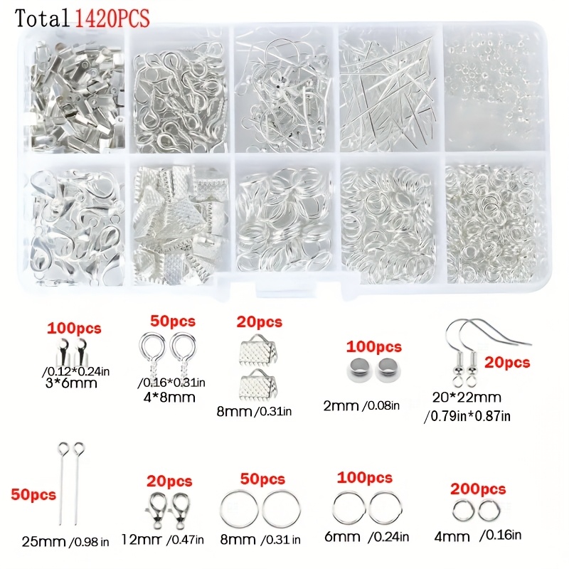1420pcs 1box Jewelry Findings  - Jewelry Making Ring Tool review and price